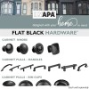 Ilyapa Black Cabinet Handles - 3 Inch Hole Center Modern