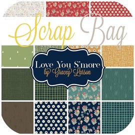 Love You S'More Scrap Bag (Approx 2 Yards) by Gracey Larson for Southern Fabric 2 Yards DIY Quilt Fabric