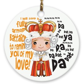 Hamilton King George 2020 Awesome Wow Ornament | Musical Christmas Decor