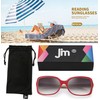 JM Classic Bifocal Reading Glasses Square Stylish Gradient Sunglasses Readers