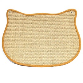 Ready To Pets Premium Sisal Cat Scratching Mat with Velcro Tapes - Protect Couch & Carpets, Firm & Thick, Environmentally Safe - Great Gift for Cats (CAT A)