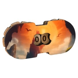 JDR Life Counter Compact and Durable Essential Accessory for Role Play RPG, Dungeons & Dragons and Fantasy Universe (Sunny Mountain)