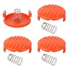 Jicyor Pack of 4 Trimmer Thread Spool, Trimmer Spool Cap,