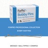 ForPro Professional Collection Bobby Pins (400-Count Approx), Bronze, 2" L,