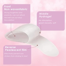 50 Pairs Pads for Eyelash Extensions, Gel Patches for Extensions, Eyelash Makeup Patches, Gel Patches for Eyelashes, Eye Gel Patches, for Eyelash Extensions, Eyelash Colouring (Pink)