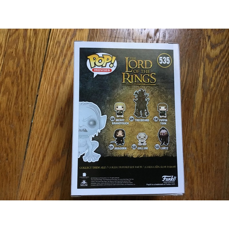 Funko Lord Of The Rings Invisible Gollum Pop Vinyl Exclusive