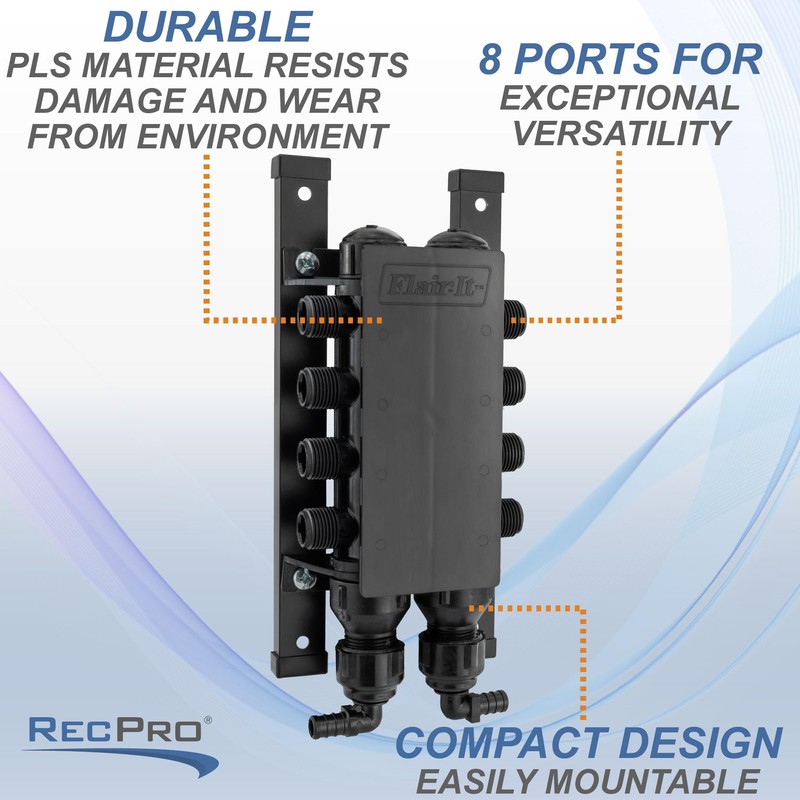 RecPro RV Water Manifold | 3/4 Inch MNPT Inlet x