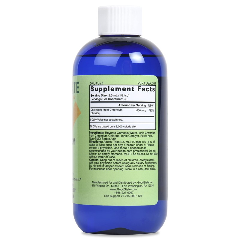 Good State Liquid Ionic Chromium (96 servings at 600 mcg
