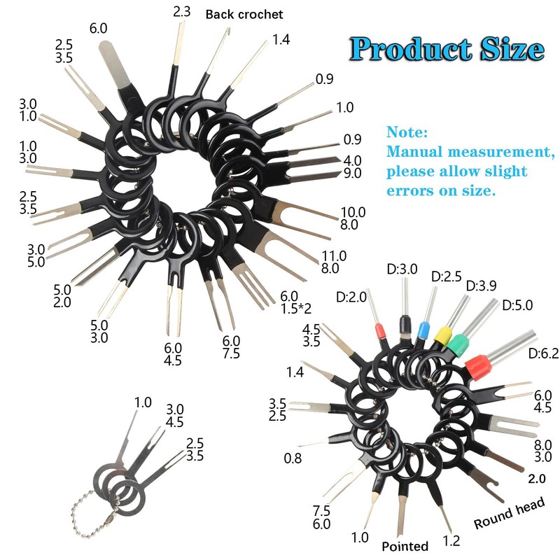 yuentoen Terminal Ejector Kit for Car, Terminal Removal Tool Set,