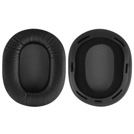 Geekria QuickFit Protein Leather Replacement Ear Pads for SONY MDR-1R, MDR-1RMK2 Headphones Earpads, Headset Ear Cushion Repair Parts (Black)