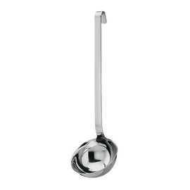 RÖSLE Mestolo con gancio di alta qualità, acciaio inossidabile 18/10, 8 cm, lavabile in lavastoviglie