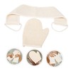 Gatuida 1 Set Exfoliating Shower Mitts Dual Sided Sisal Back