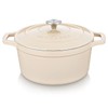 vancasso Cast Iron Dutch Oven, 6 QT Round Pot with