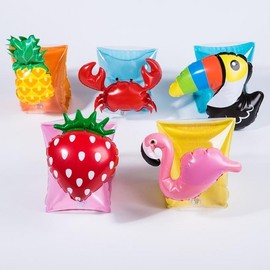Kids' Fruit Tube Flamingo Unicorn Crab Arm Rings lf2206 Free Size/Free Size Rhinoceros Arm Ring 5ea