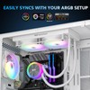 darkFlash DG240 All-in-one Liquid CPU Cooler, High-Performance Pump, ARGB Sync,