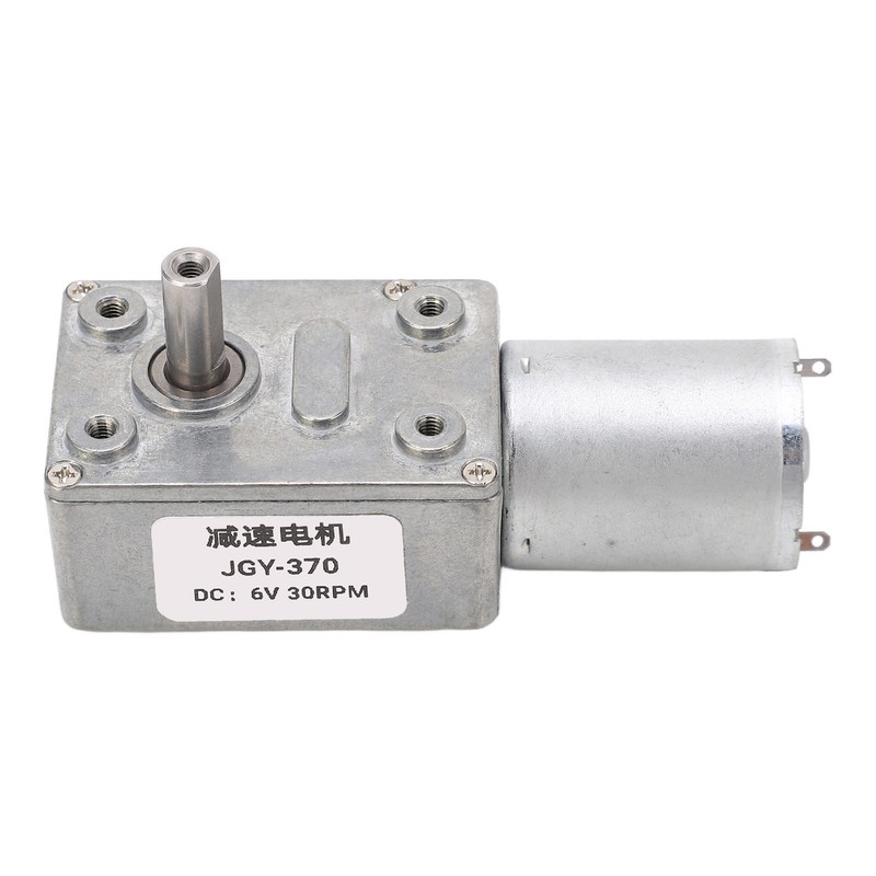 Worm Gear Motor High Torsion 12mm Single Shaft Self Locking