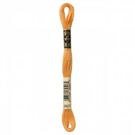 DMC Embroidery Floss Color Pale Golden Brown #3827