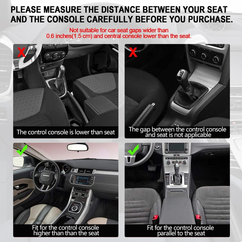 Car Seat Gap Filler Organizer, 2 Pack Multifunctional Car Seat