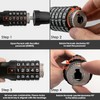 Looxmeer Bike Lock, Heavy Duty Bicycle Lock, 90cm High Security