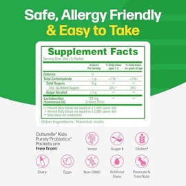 Culturelle Probiotics for Kids Packets, 30 Count