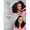 LUVME Invisible Clip ins Hair Extensions Deep Kinky Curly Real