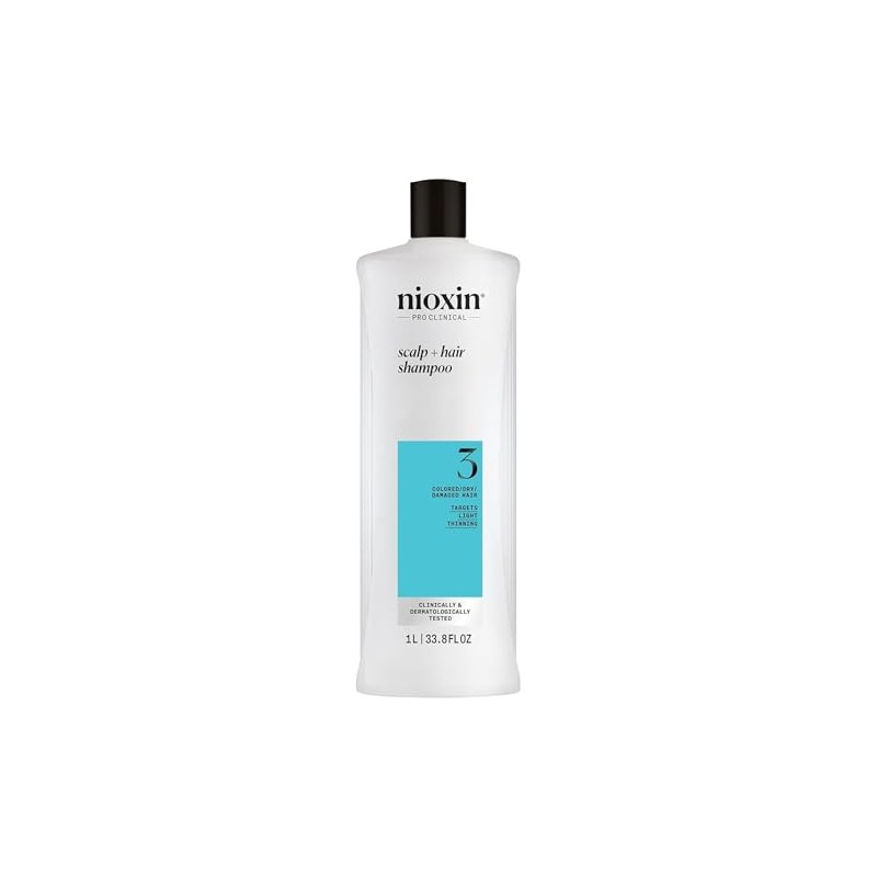 Nioxin Shampoo Sistema #3 Anticaída para el Cuidado de Color