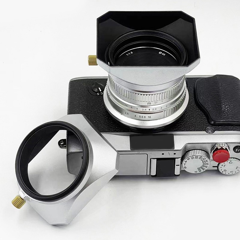 Lens Hood Square Retro 46mm Lens Hood Shade for Digital