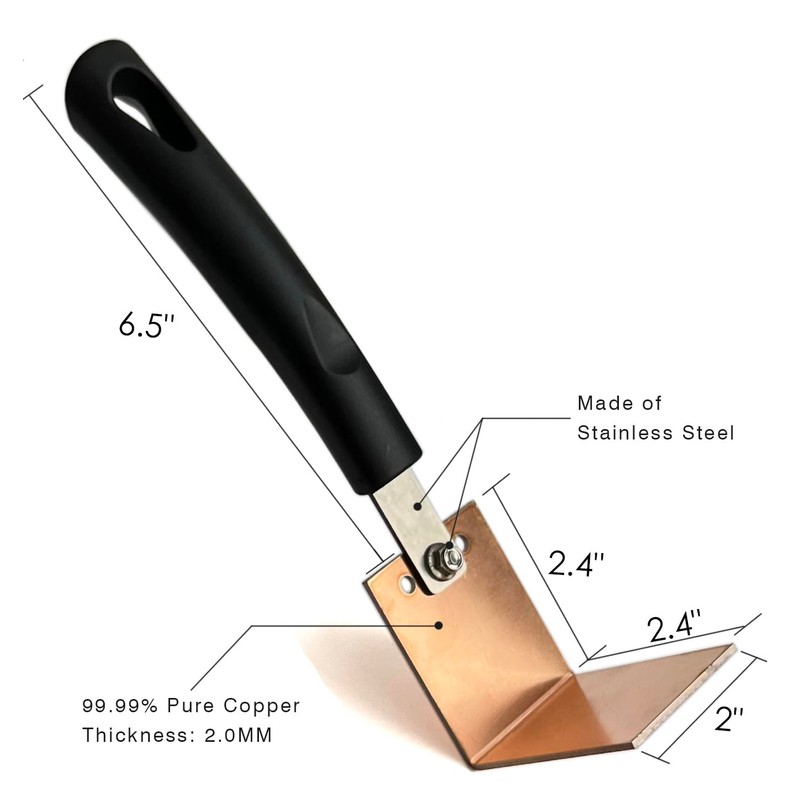 90 Degree Angle Copper Spoon Welder Backer Tools Welders Helper