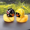 Pack of 2 Yellow Duck Car Dashboard Decorations, Rubber Duck