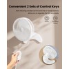 Koonie 8'' Wall Mount Fan, Quiet Small Wall Fan with