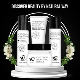 WBM Skincare Beauty Kit -Facial Cleanser & Facial Moisturizer for Sensitive Skin, Witch Hazel Facial Toner with Aloe Vera Formula, Anti-Aging Night Cream for Daily Cleansing & Refreshing Skin