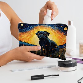 Likjad Pug Makeup Bag - Pug Gifts for Women & Lovers
