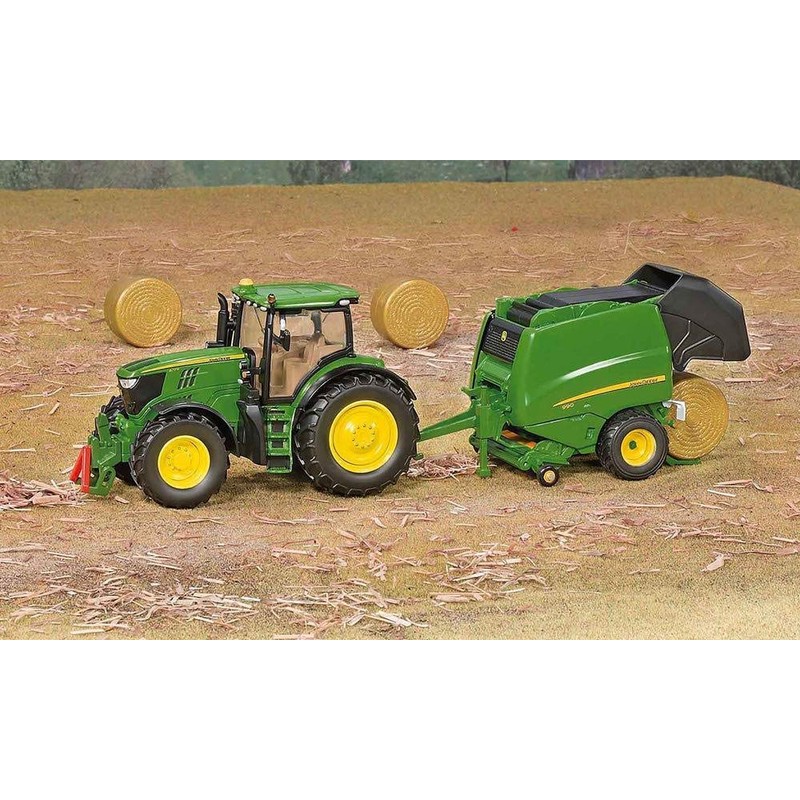 siku 3282, John Deere 6210R Tractor, 1:32, Metal/Plastic, Green, Ackermann