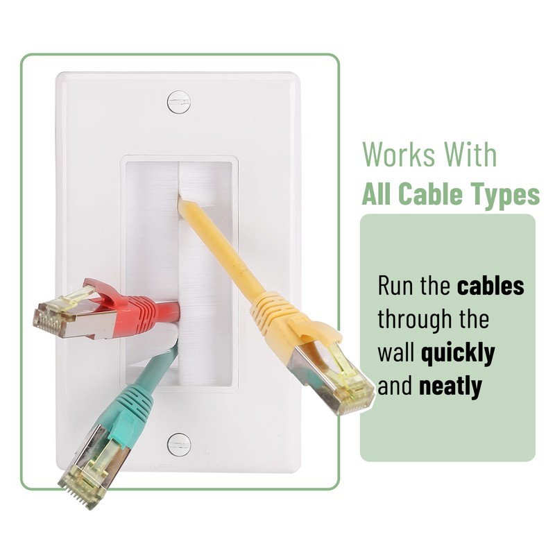 Bates Choice - single brush wall plate