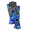 Fish Monkey Gloves Half Finger Guide Gloves, Medium, Grey Water