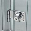 Right Angle Door Lock with Key, 90 Degree Rotary Knob