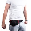 DURAGADGET Protective Shock-Absorbing Case (Black & Red) with Suede Lining