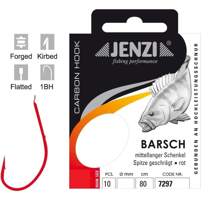 Set: 2 packs of Jenzi tied perch hooks (20 pieces)