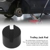 2Pcs Rubber Jack Pad Slotted Adapter Trolley Vehicle Lift Axle