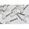 UKFIX 100 x White Twin Satellite Shotgun Cable Clips, Sky