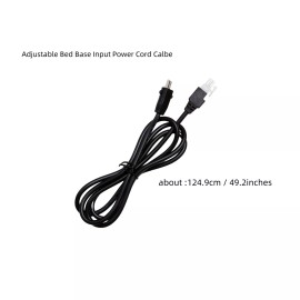 Tempurpedic Adjustable Bed Base Input Power Cord Cable for Tempurpedic Ergo Ease Power Prong