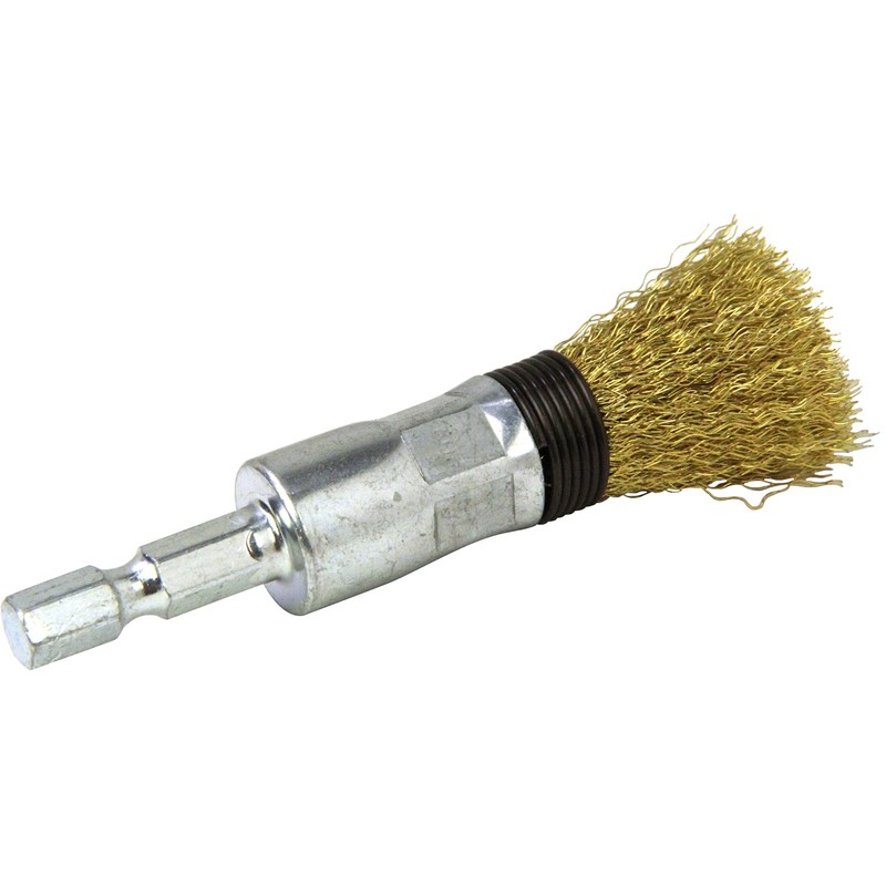 SK11 Hexagonal Shaft Brass Wire Brush 15mm