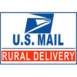 1 Pack US Mail Magnetic Car Signs for Rural Carrier, Heavy Duty Reflective Vehicle Door Magnets for Rural Postal Service, Frequent Stops Magnet for Delivery Trucks (White 1 Pack)