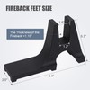 INNO STAGE Cast Iron Fireback Feet - Durable Fireplace Fireback