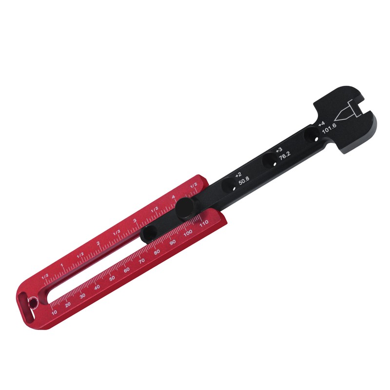 Woodworking Compass Dual Scale Aluminum Alloy Fixed Point Marking Gauge