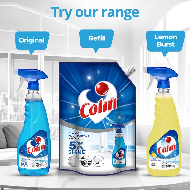 Colin Glass Cleaner Pump 2X More Shine with shine Boosters