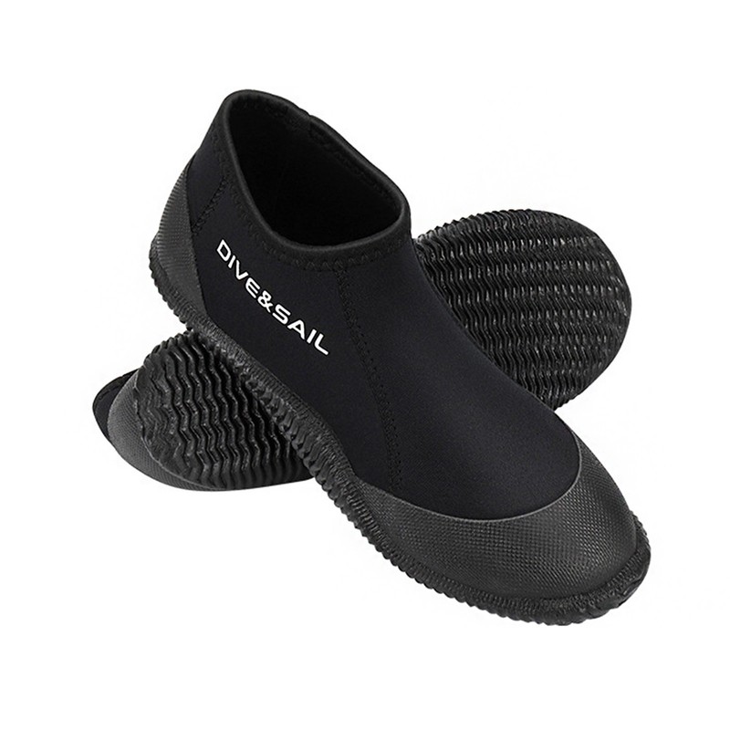 Neoprene Diving Boots 3mm Wetsuit Booties with Anti-Slip Sole for