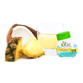 Stur - Coconut Water & Pineapple - Liquid Water Flavoring, 1.62 Ounce Bottles (Pack of 3)