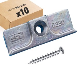 Siegenia Strike Plate TS Type 380 Also 0380 Also A0380 with Ante Bellum® Mounting Material (10 Units)