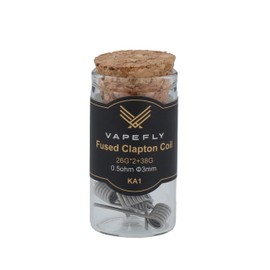 Vapefly KA1 Fused Clapton Coil 26GA*2+38GA 0.5 Ohm Pack of 6